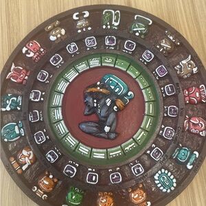 Colorful Mayan Calendar Wall Art